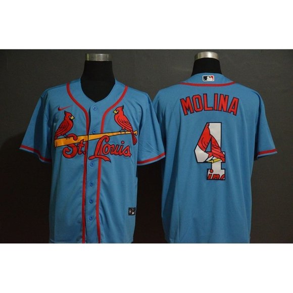 yadier molina blue jersey